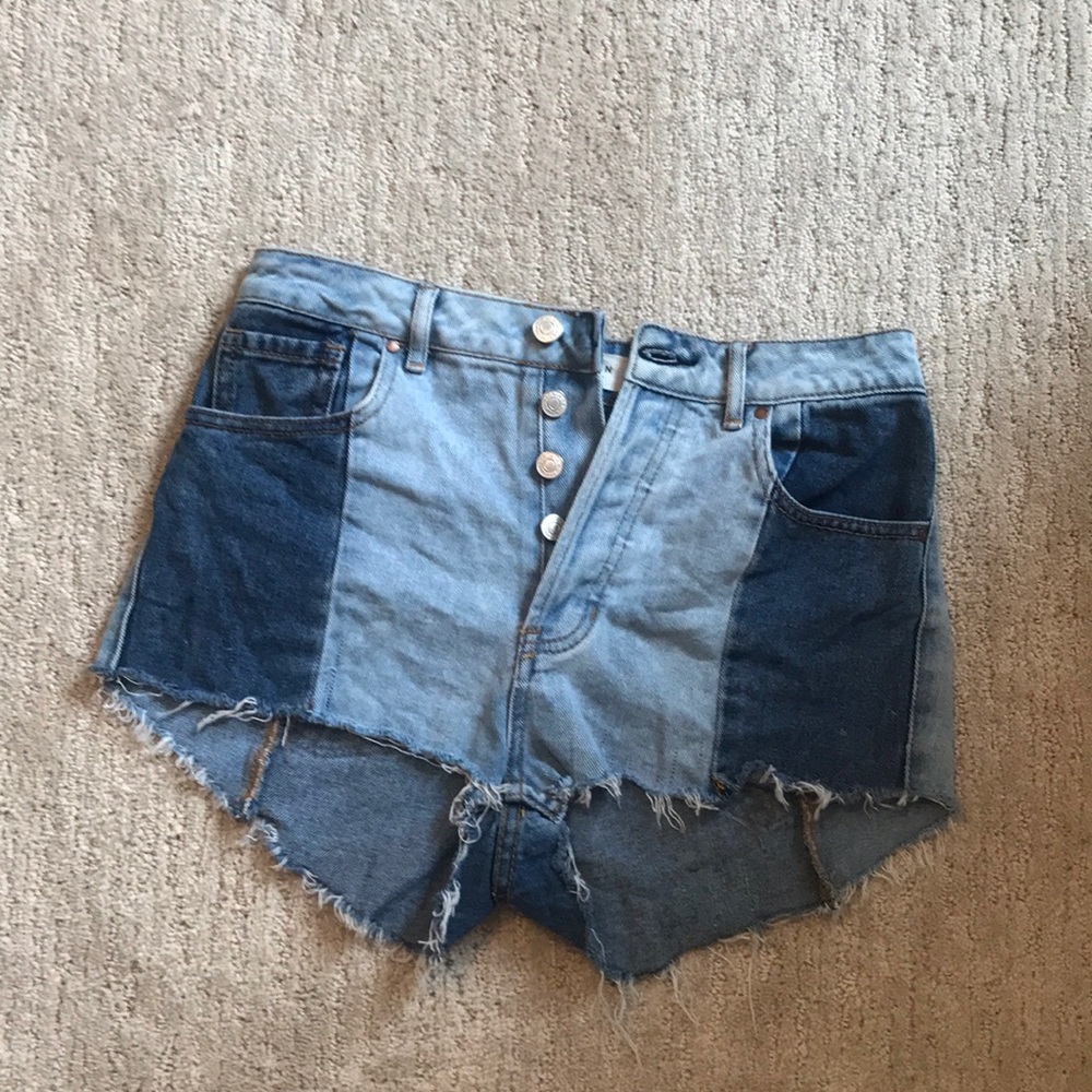 PACSUN MOM JEAN BLUE MULTI-BUTTON - Picture 3 of 3